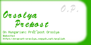 orsolya prepost business card